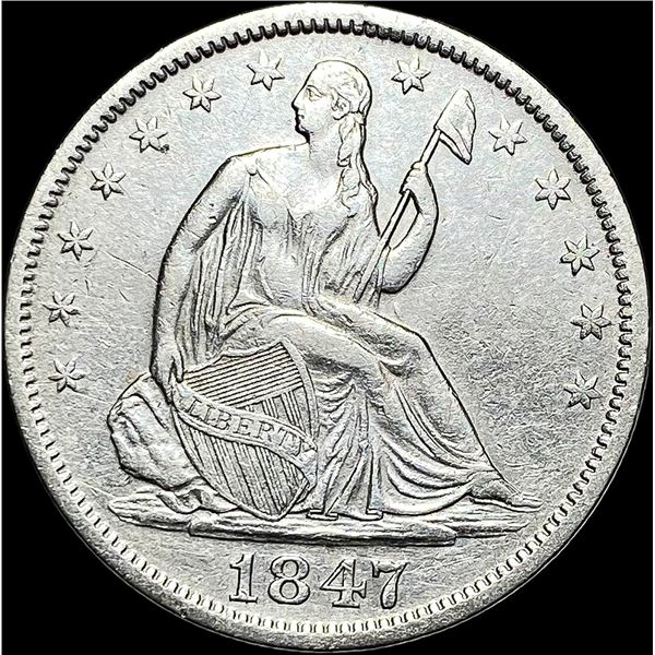 1847-O Silver Half Dollar CLOSELY UNCIRCULATED