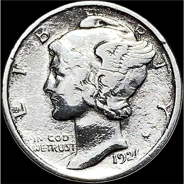 1921 Silver Mercury Dime LIGHTLY CIRCULATED