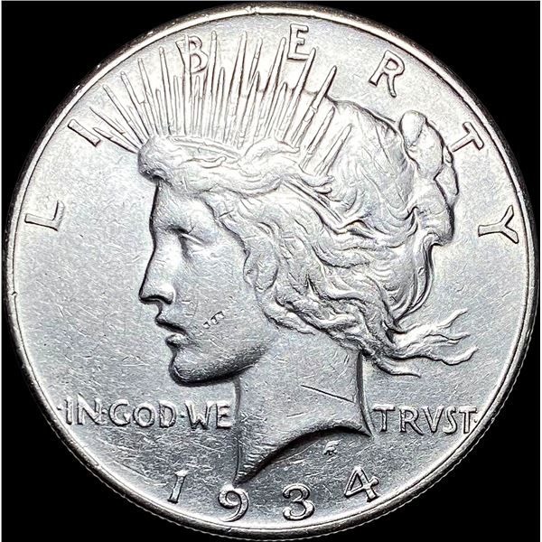 1934-S Peace Silver Dollar CLOSELY UNCIRCULATED