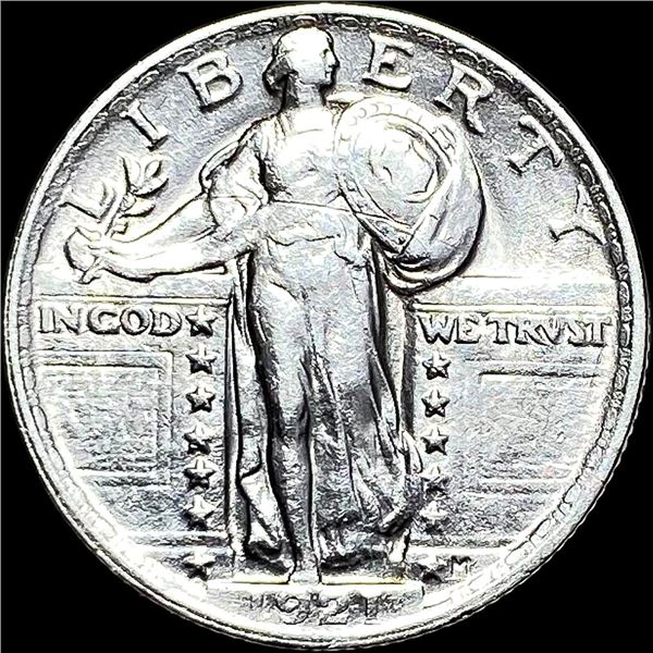 1921 Silver Standing Liberty Quarter NEARLY UNCIRCULATED
