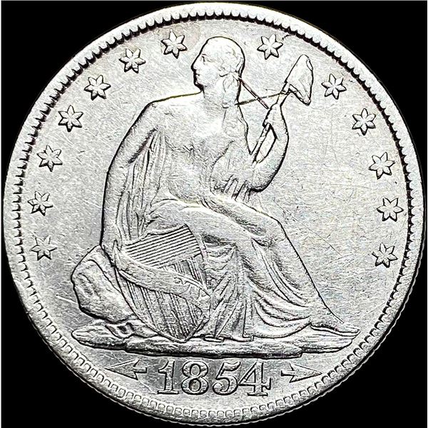 1854 Seated Liberty Half Dollar NEARLY UNCIRCULATED