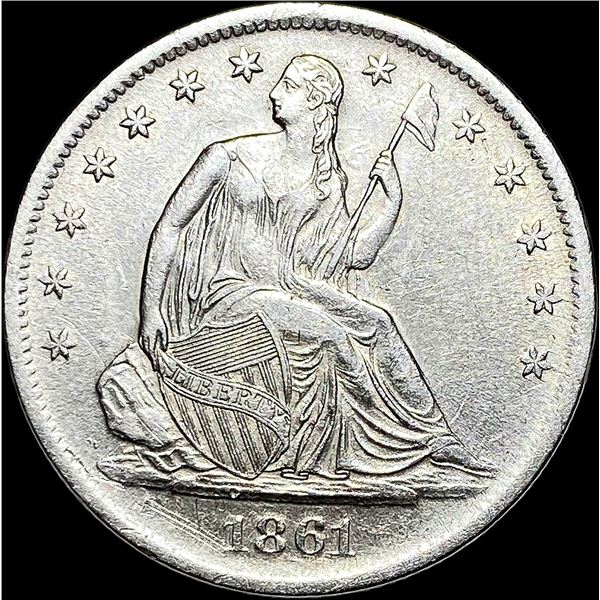 1861-S Seated Liberty Half Dollar UNCIRCULATED