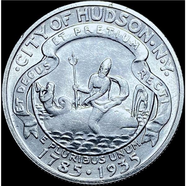 1935 Silver Hudson NY Half Dollar CHOICE BU