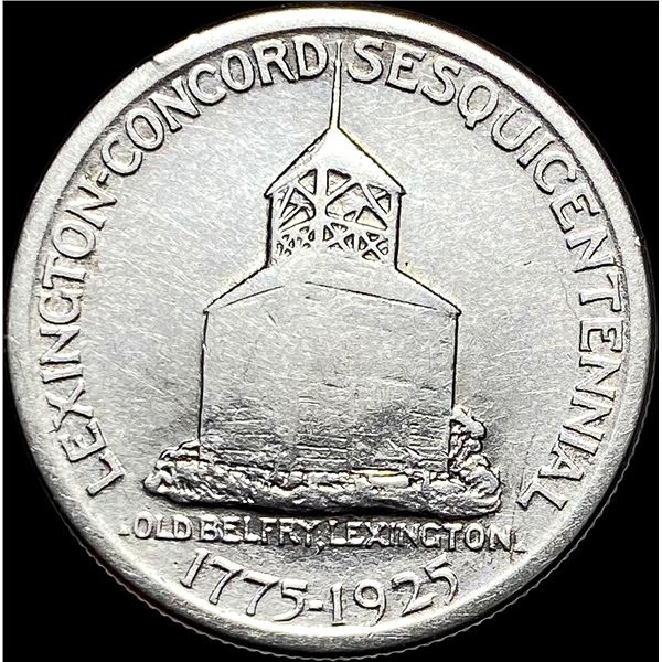 1925 Silver Lexington-Concord Half Dollar LIGHTLY CIRCULATED