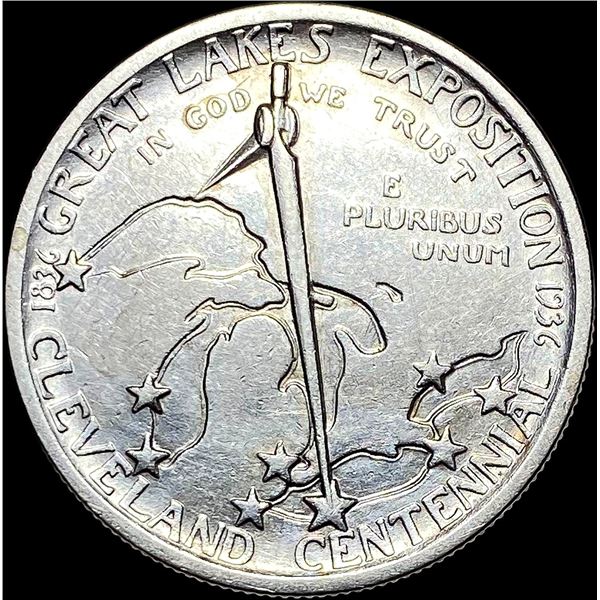 1936 Silver Half Dollar Cleveland Centennial UNCIRCULATED