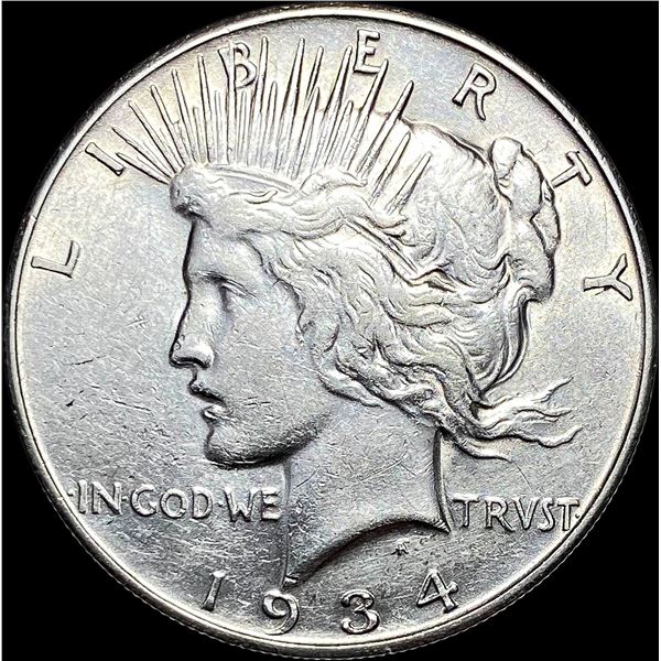 1934-S Silver Peace Dollar CLOSELY UNCIRCULATED