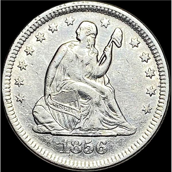 1856 Seated Liberty Silver Quarter CLOSELY UNCIRCULATED