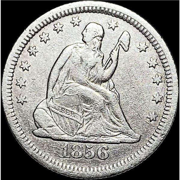 1856 Seated Liberty Quarter LIGHTLY CIRCULATED