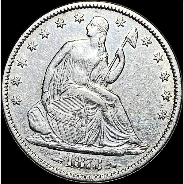 1873 Arrows Seated Liberty Half Dollar CLOSELY UNCIRCULATED