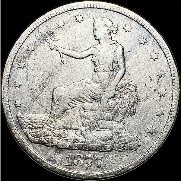 1877-S Silver Trade Dollar NICELY CIRCULATED