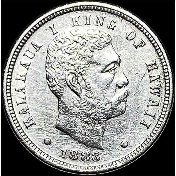 1883 Hawaii Silver Dime CLOSELY UNCIRCULATED