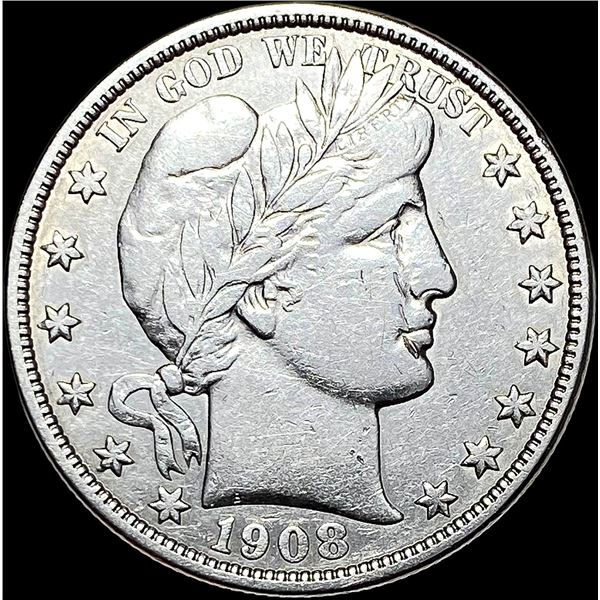 1908-O Barber Half Dollar NEARLY UNCIRCULATED