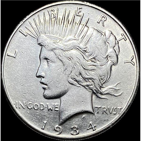 1934-S Silver Peace Dollar CLOSELY UNCIRCULATED
