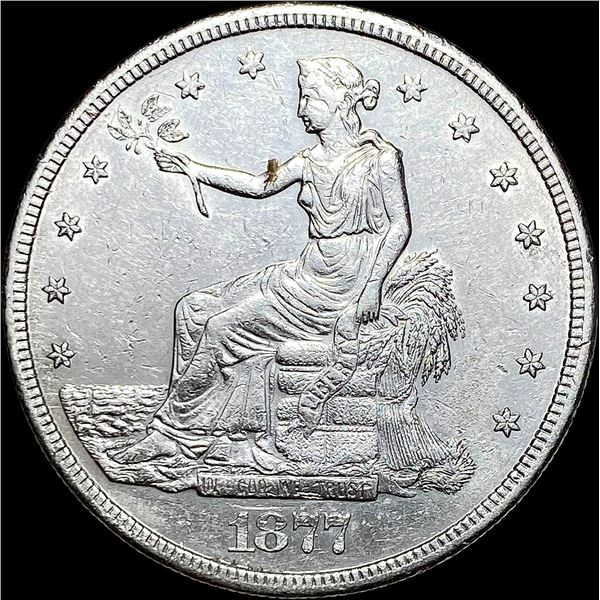 1877-S Silver Trade Dollar NEARLY UNCIRCULATED