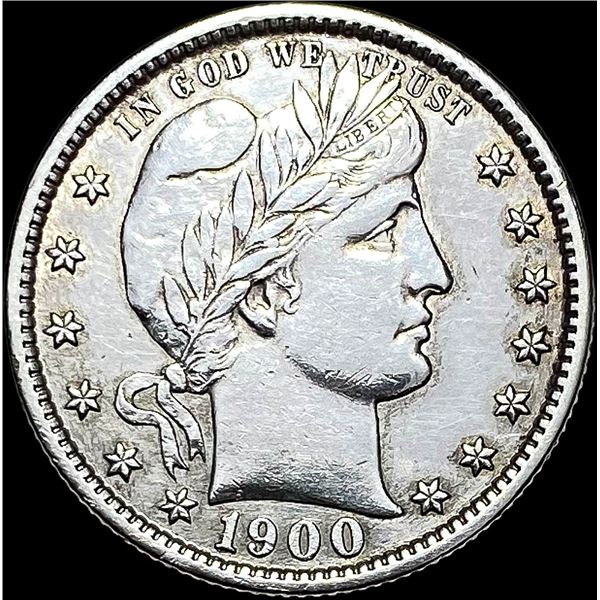 1900-S Silver Barber Quarter UNCIRCULATED