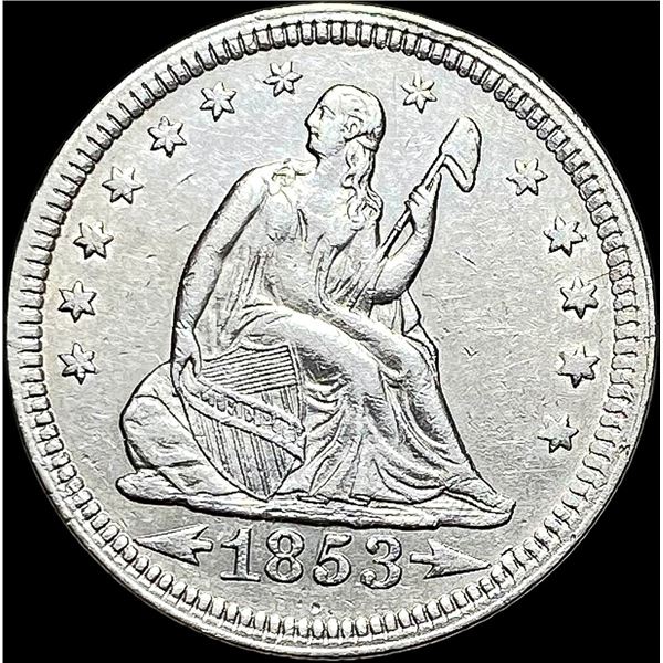 1853 Seated Liberty Quarter Arrows/Rays UNCIRCULATED