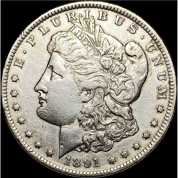 1891-CC Silver Morgan Dollar NEARLY UNCIRCULATED