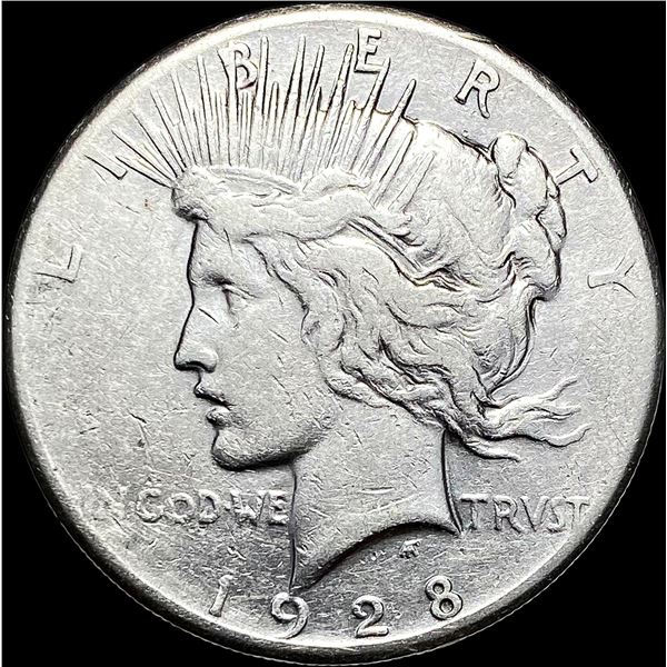 1928 Silver Peace Dollar LIGHTLY CIRCULATED