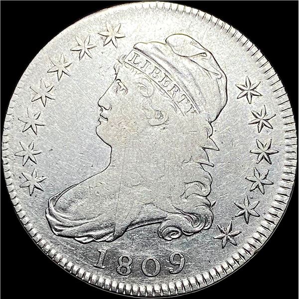 1809 Capped Bust Half Dollar LIGHTLY CIRCULATED