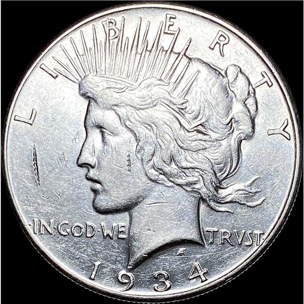 1934-S Silver Peace Dollar CLOSELY UNCIRCULATED