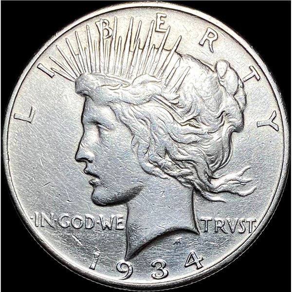 1934-S Silver Peace Dollar CLOSELY UNCIRCULATED