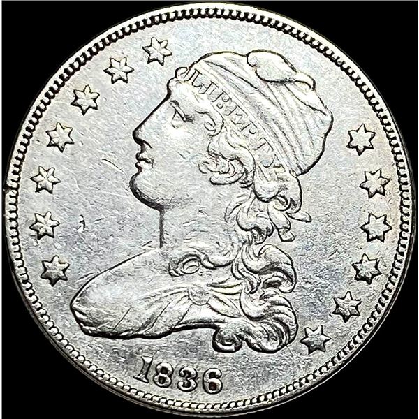 1836 Capped Bust Silver Quarter NEARLY UNCIRCULATED