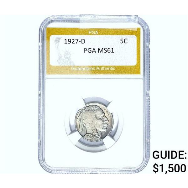 1927-D Buffalo Nickel PGA MS61