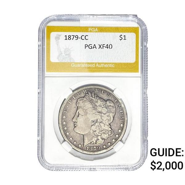 1879-CC Morgan Silver Dollar PGA XF40