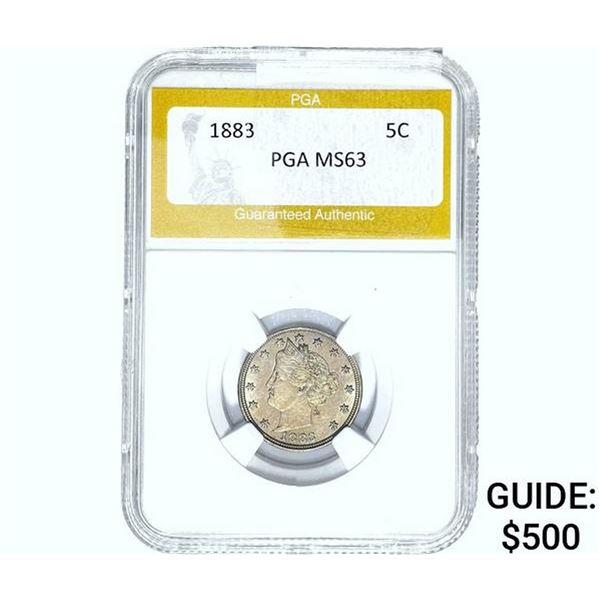 1883 Liberty Victory Nickel PGA MS63