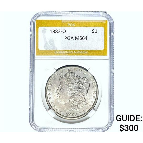 1883-O Morgan Silver Dollar PGA MS64