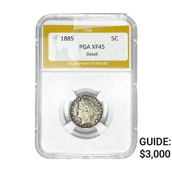 1885 Liberty Victory Nickel PGA XF45 Detail