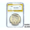 Image 1 : 1921 Silver Peace Dollar PGA MS64