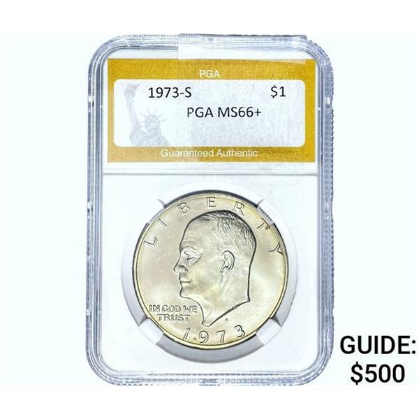 1973-S Eisenhower Dollar PGA MS66+