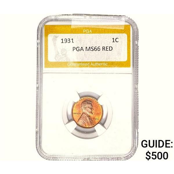 1931 Wheat Cent PGA MS66 Red