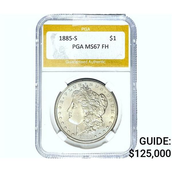 1885-S Morgan Silver Dollar PGA MS67