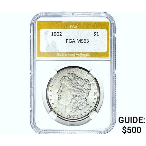 1902 Morgan Silver Dollar PGA MS63