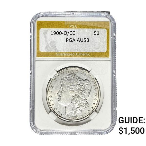1900-O/CC Morgan Silver Dollar PGA AU58
