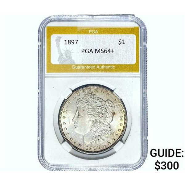 1897 Morgan Silver Dollar PGA MS64+