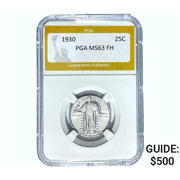 1930 Standing Liberty Quarter PGA MS63 FH