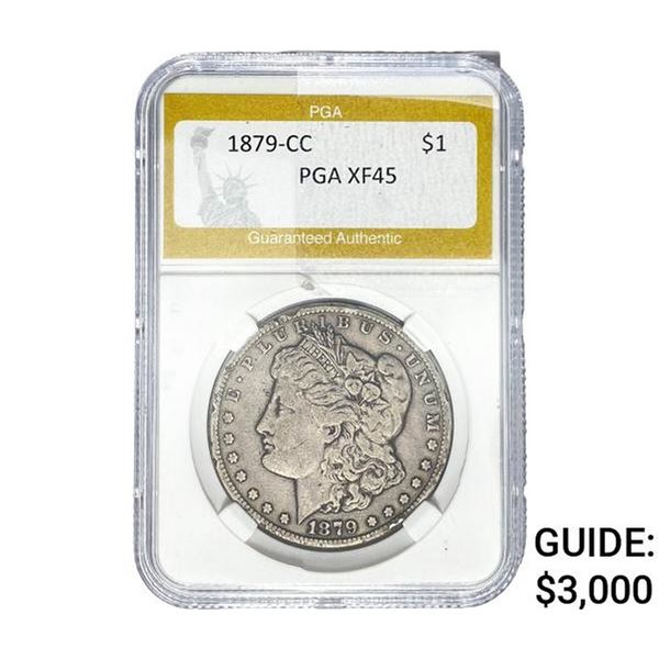 1879-CC Morgan Silver Dollar PGA XF45