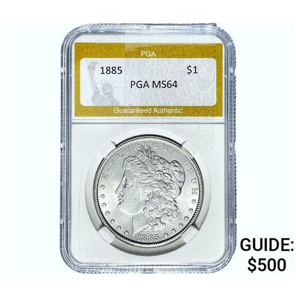 1885 Morgan Silver Dollar PGA MS65