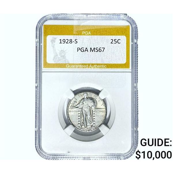 1928-S Standing Liberty Quarter PGA MS67
