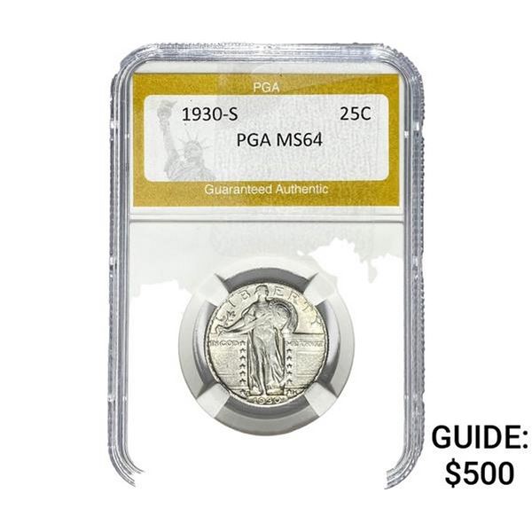 1930-S Standing Liberty Quarter PGA MS64