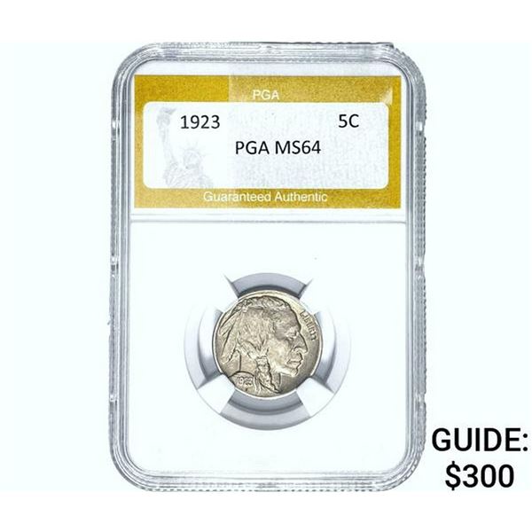 1923 Buffalo Nickel PGA MS64