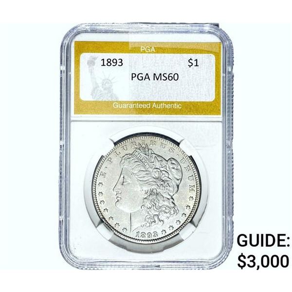 1893 Morgan Silver Dollar PGA MS60