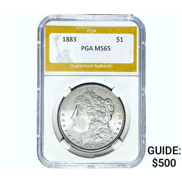 1883 Morgan Silver Dollar PGA MS65
