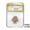 Image 1 : 1860 Indian Head Cent PGA AU58 Pointed Bust