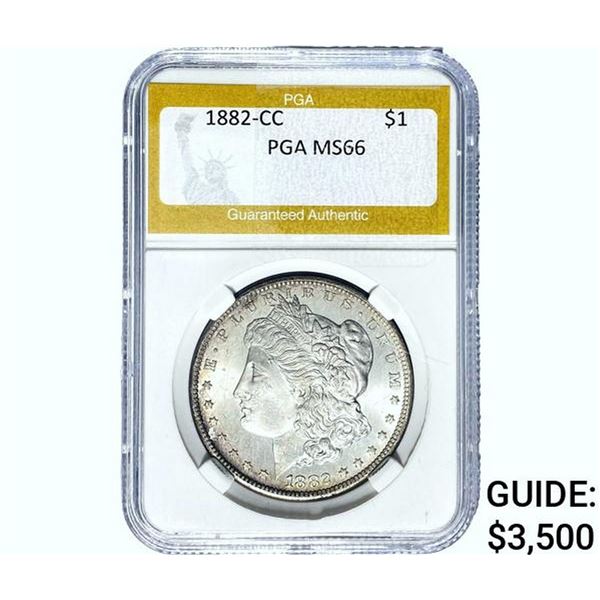 1882-CC Morgan Silver Dollar PGA MS66