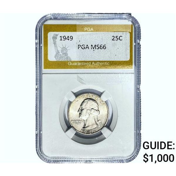 1949 Washington Silver Quarter PGA MS66