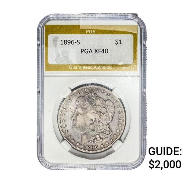 1896-S Morgan Silver Dollar PGA XF40